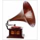 Antique Spanish Phono-Barcelonesa Gramophone. Spain, 1920