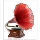 Antique HMV (Victor) Monarch Gramophone No. 11. France, 1905.