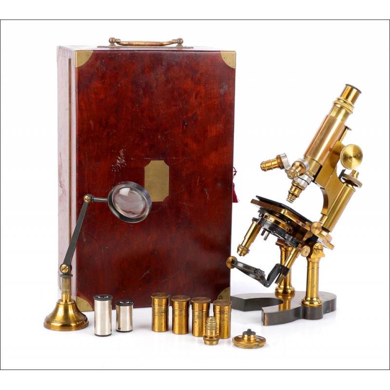 Rare French Nachet Grand Modéle Microscope No. 3.