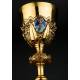 Antique Chalice in Silver Gilt by Jamain & Chevron, 1865-79.