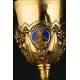 Antique Chalice in Silver Gilt by Jamain & Chevron, 1865-79.