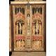 Rare Neo-Gothic Carved Triptych. By Francisco Pallás y Puig. Spain, Circa 1900