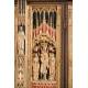 Rare Neo-Gothic Carved Triptych. By Francisco Pallás y Puig. Spain, Circa 1900