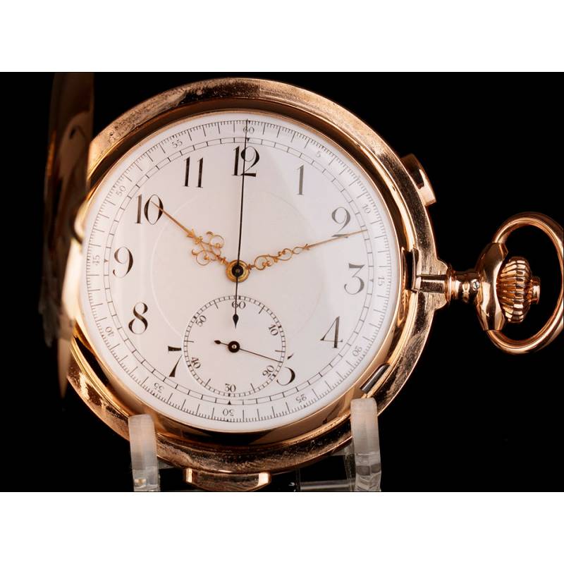 Antique 14K Gold Pocket Watch. Chronometer and Minute Repeater