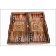 Antique Backgammon and Checkers-Chess Set . Marquetry. Circa 1950's