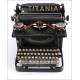 Titania Model 3 Typewriter. Antique. Germany. 1916