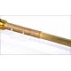 Large antique spyglass, 81 cms, with Parasol. S. XIX