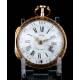 Antique verge fusee watch, in 18K solid gold, by Jean Vernede. France, 1790