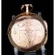 Antique verge fusee watch, in 18K solid gold, by Jean Vernede. France, 1790