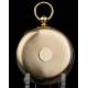 Antique English Pocket Watch. Gold 18 K. French, Royal Exchange, London, 1859.