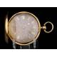 Antique English Pocket Watch. Gold 18 K. French, Royal Exchange, London, 1859.