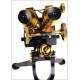 Antique Baker Binocular Microscope. England, Circa 1900