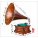 Antique American Victor Monarch Senior Gramophone with Wooden Horn. USA, 1905.