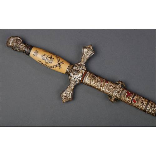 Antique Masonic Templar Sword. USA, 1900