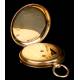 Antique Ladies' Pocket Watch. 18 K gold. France-Switzerland, 1870