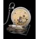 Antique Gentleman's Pocket Watch in Solid Silver. The Ludgate. England 1886