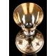 Antique Chalice in Solid Silver Gilt and Garnets. Case. France, Circa 1880