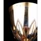 Antique Chalice in Solid Silver Gilt and Garnets. Case. France, Circa 1880