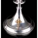 Antique Chalice and Paten in Solid Silver. France, Circa 1900