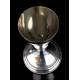 Antique Chalice and Paten in Solid Silver. France, Circa 1900