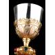 Antique Chalice and Paten. Silver and Gilded Brass. France, Circa 1900