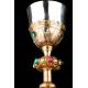 Antique Chalice and Paten. Silver and Gilded Brass. France, Circa 1900