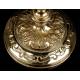 Antique Solid Silver Gilded Ciborium. France, Circa 1860