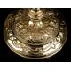 Antique Solid Silver Gilded Ciborium. France, Circa 1860