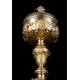 Antique Solid Silver Gilded Ciborium. France, Circa 1860