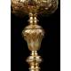 Antique Solid Silver Gilded Ciborium. France, Circa 1860