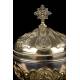 Antique Solid Silver Gilded Ciborium. France, Circa 1860