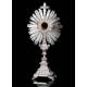 Superb antique solid silver monstrance. France, Circa 1880