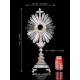 Superb antique solid silver monstrance. France, Circa 1880