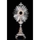 Superb antique solid silver monstrance. France, Circa 1880