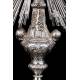 Superb antique solid silver monstrance. France, Circa 1880