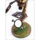 Antique Student Microscope. With Case. Circa 1880