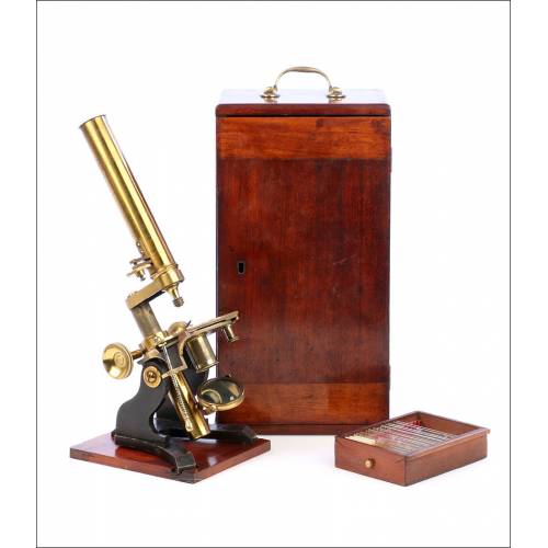 Antique English Compound Microscope. England, Circa 1880