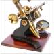 Antique English Compound Microscope. England, Circa 1880