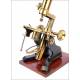 Antique English Compound Microscope. England, Circa 1880