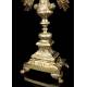 Antique Silver Gilt Monstrance. Good condition. France, Circa 1850