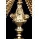 Antique Silver Gilt Monstrance. Good condition. France, Circa 1850