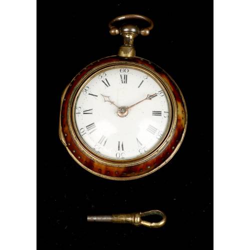 Antique Two Box verge fusee watch by Hayward. Dated 1775.
