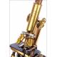 Antique Nachet Grand Modele Microscope. France, Circa 1900