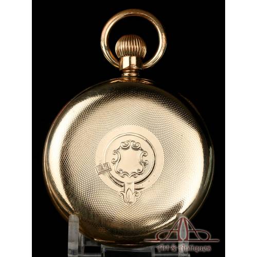 Beautiful Nirvana International Antique Pocket Watch. Gold Plated. Circa 1900.