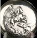 Antique Hebdomass type Pocket Watch. Saint George and the Dragon. Circa 1920