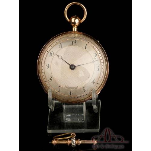 Antique 18K Gold Quarter Repeater Pocket Watch. Neuchâtel, Switzerland, Circa 1850