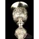 Antique Solid-Silver Chalice. Paris, France, 1818-1838