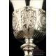 Antique Solid-Silver Chalice. Paris, France, 1818-1838