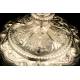 Antique Solid-Silver Chalice and Paten. France, 19th Century