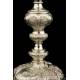 Antique Solid-Silver Chalice and Paten. France, 19th Century